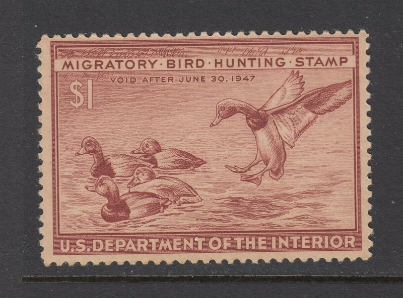 #RW13 1946 Duck Stamp (Mint NEVER HINGED) cv$85.00