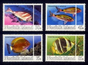 Norfolk Island Sc# 339-42 MNH Reef Fish