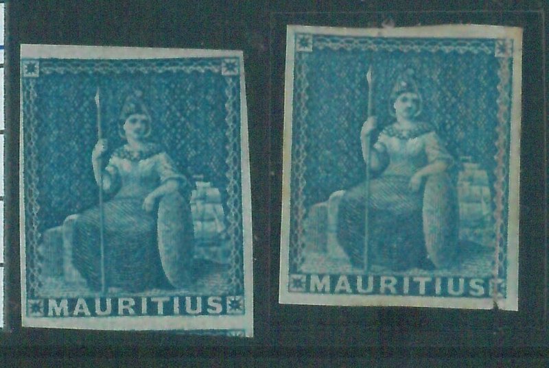 86989c  -   MAURITIUS - STAMP - Stanley Gibbons #  31 set of 2 - MINT Hinged MLH