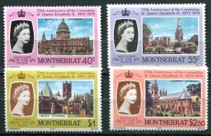 Montserrat SC#385-8 English Cathedrals, 40c 55c $1, $2.50 MH