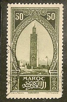 French Morocco   Scott   105    Tower      Used