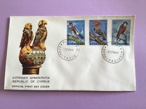 Cyprus First Day Cover Birds Falcon 1969 Stamp Cover R43046