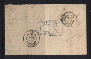 France #40 & 1cent & 2cent On Rare Cover