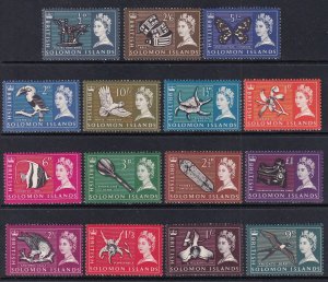 Solomon Islands 128-142 MNH VF