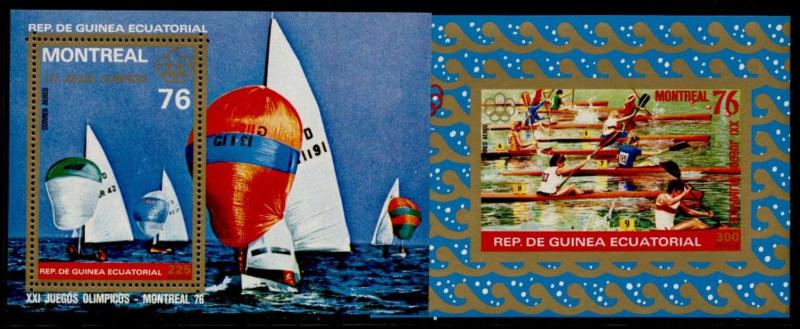 Equatorial Guinea MIBK 209-10 MNH Olympic Sports, Sailing, Kayak