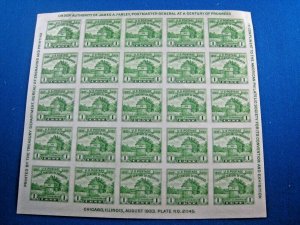 UNITED STATES 1933 SCOTT # 730 & 731 - 2 MINI SHEETS OF 25      (lg7)