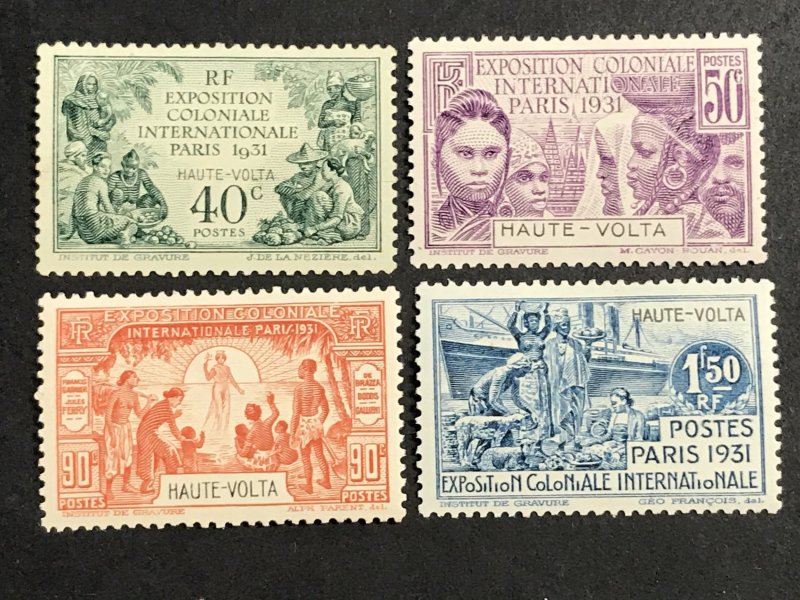 Upper Volta #66-69 MNH VF CV$32.00 Colonial Expo