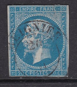 FRANCE^^^^1860 Scarce  SARDIGNA  cancel  REIGNIER ( 2750Euros )@lar3805fr2