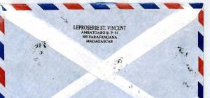 MADAGASCAR Cover LEPROSERIE Missionary Air Mail MIVA 1994 CM36