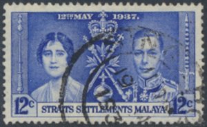 Straits Settlements    SC# 237   Used   Coronation see details & scans