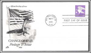 US #1818 B Eagle Issue FDC