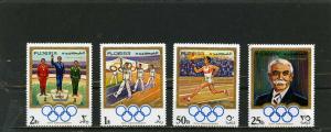 FUJEIRA 1970 OLYMPIC GAMES SET OF 4 STAMPS MNH