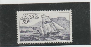 Iceland  Scott#  637  Used  (1987 Olafsvik Trading Station)