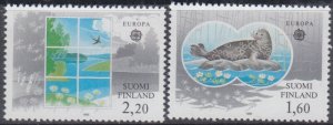 FINLAND Sc # 735-6 CPL MNH SET of 2 EUROPA 1986, ENVIRONMENTAL CONSERVATION