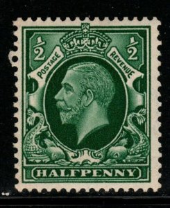 GB SG439wi 1934 ½d GREEN WMK INVERTED MNH