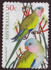 Australia 2005 Sc#2340 50c Princess Parrot, Birds USED.