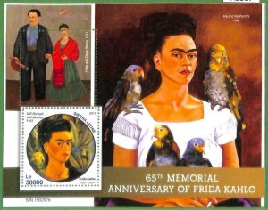 A2517 - SIERRA LEONE - ERROR: MISPERF -2019 Frida Kahlo, D. Rivera,...-