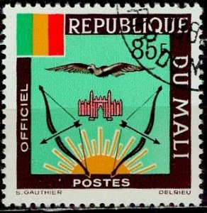 Mali; 1964: Sc. # O20: Used CTO Single Stamp