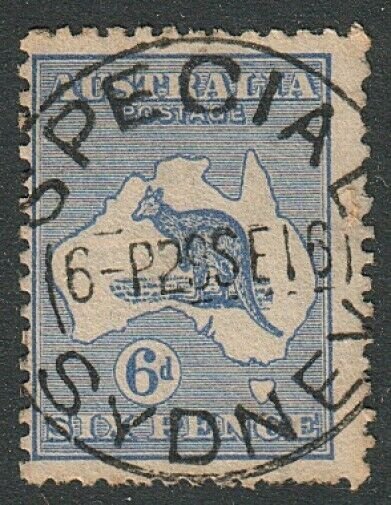 AUSTRALIA 1916 6d SG38 with superb SPECIAL / SYDNEY Relief cds.............15090