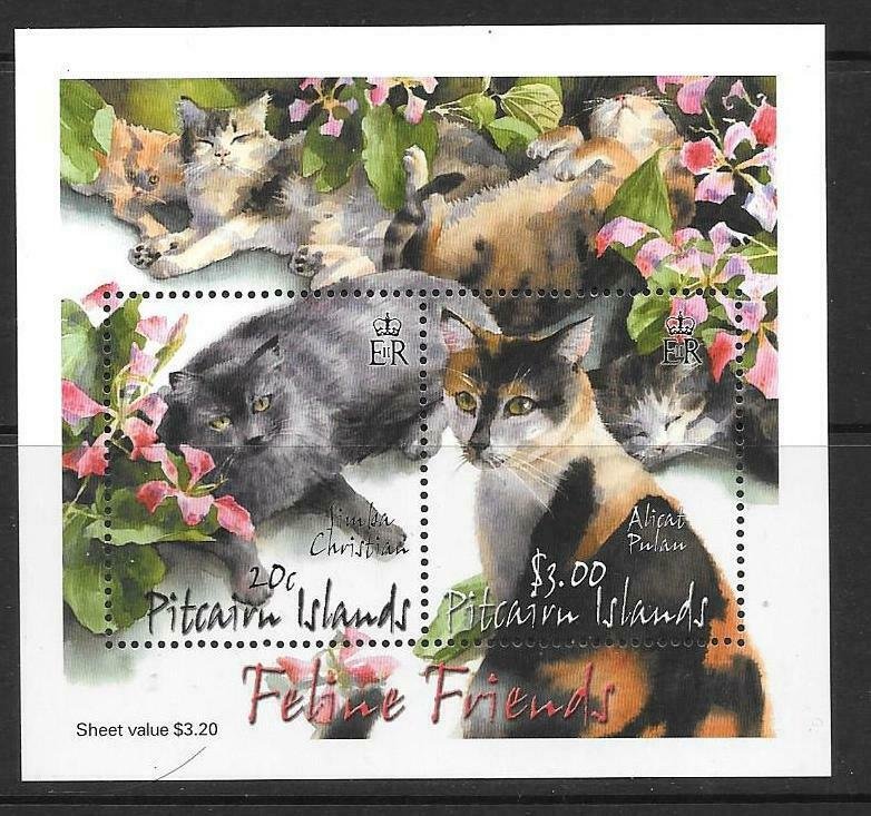 PITCAIRN ISLANDS SGMS622 2002 CATS MNH