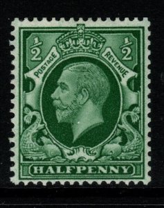 GB SGN46a 1934 ½d GREEN INTERMEDIATE FORMAT WMK INVERTED MTD MINT