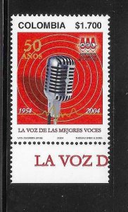 Colombia 2004 Radio Announcers Association Sc 1233 MNH A3453