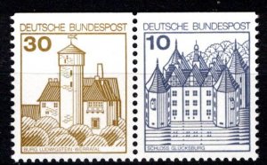 Germany Bund Scott # 1234, 1231, mint nh, se-tenant, Mi # W61I