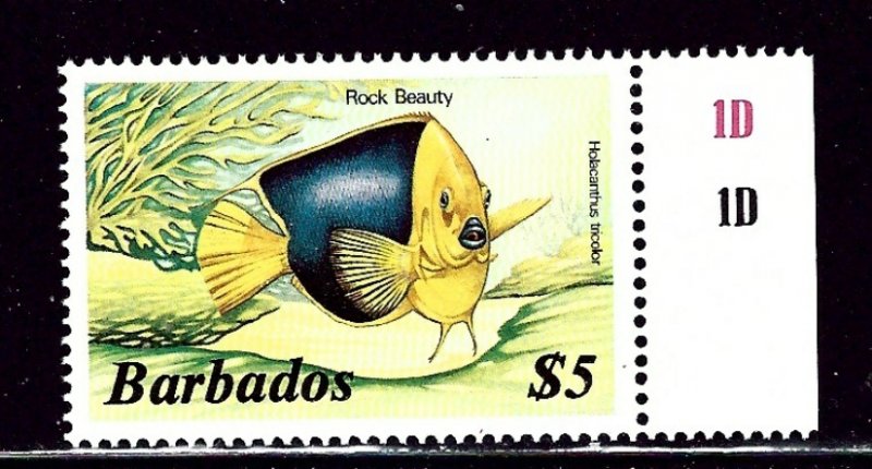 Barbados 658 MNH 1985 Tropical Fish    (ap2568)