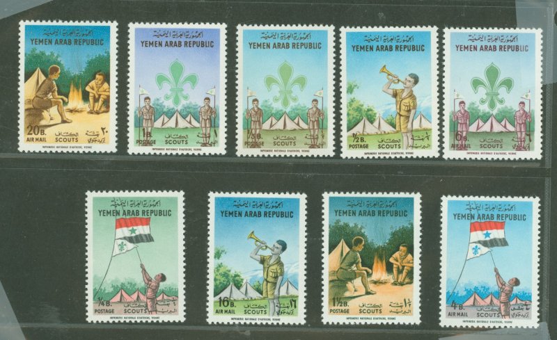 Yemen #197-197H  Single (Complete Set) (Scouts)