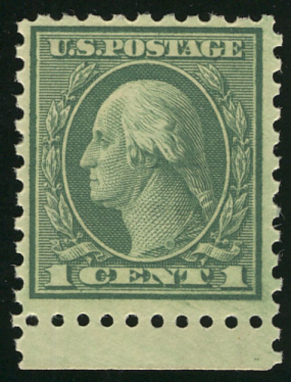 US #543 VF mint never hinged, fresh with nice  color,  notoriously off center...