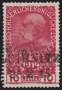 Austria - 1914 - Scott #B2 - used - LEIBNITZ box pmk