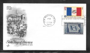 Just Fun Cover #1661 FDC IA. State Flag Artcraft Cachet. (A1491)