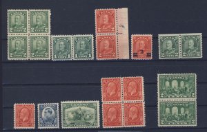 20x Canada  Stamps #150-163-165-180-191-192-193-194-197-142 Guide Value=$102.00