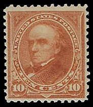 U.S. #283 MNH; 10c Webster (1898) - PF Certificate