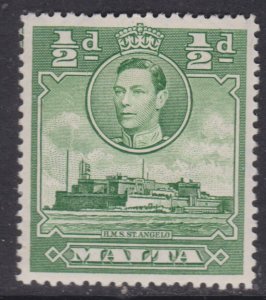 Malta 1938 HMS St Angelo 1/2d Mint Hung SG 218 VGC