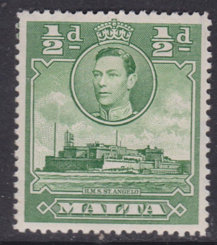 Malta 1938 HMS St Angelo 1/2d Mint Hung SG 218 VGC