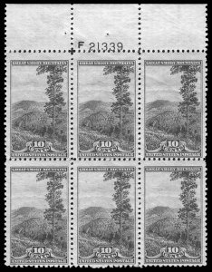 USA 749 Mint (NH) Plate Block of 6