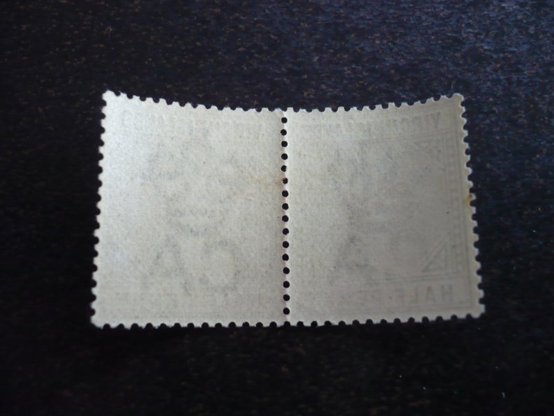 Stamps - British Virgin Islands - Scott# 13 - Mint Never Hinged Pair of Stamps