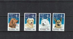 Tuvalu: 1994  Chinese New Year, Year of the dog,  MNH set