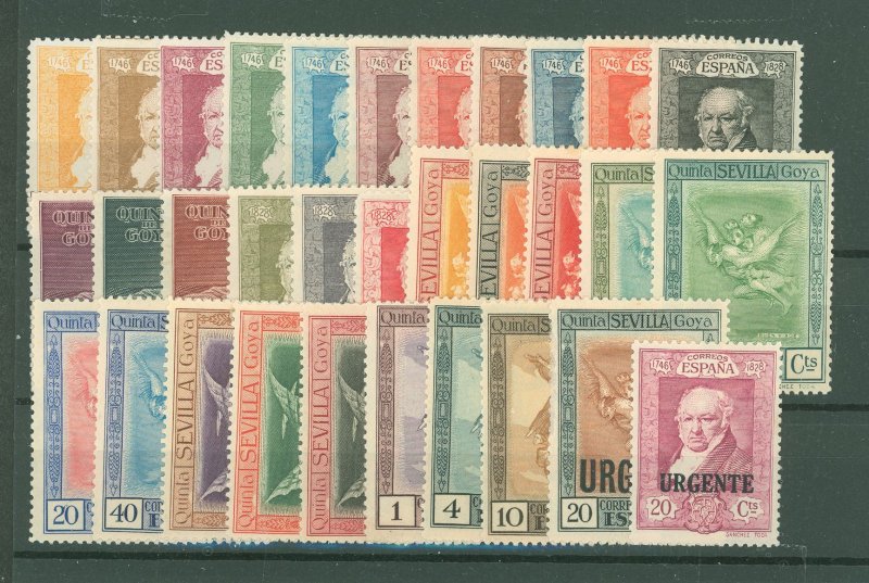 Spain #386/E7 Unused Single (Complete Set)