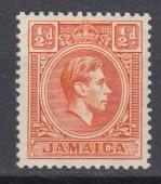 Jamaica - 1951 KGVI 1/2p  Sc# 148 - MNH  (9825)