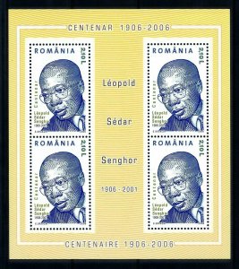 [101072] Romania 2006 Leopold Sedar Senghor Senegal politician post Sheet MNH