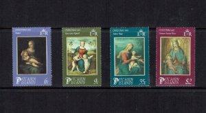 Pitcairn Islands: 1985, Christmas, Madonna & Child, Paintings,  MNH set.