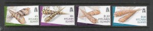 SHELLS - PITCAIRN ISLANDS #591-4  MNH