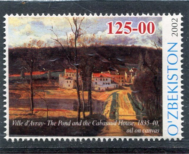 Uzbekistan 2002 CAMILLE COROT Painting Stamp Perforated Mint (NH)