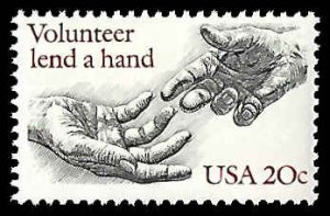 PCBstamps   US #2039 20c Volunteer, MNH, (15)
