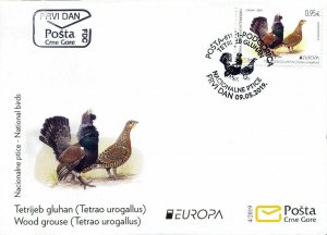 MONTENEGRO/2019, (FDC) EUROPA CEPT (BIRDS, GOOSE), MNH 