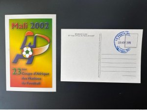 Mali 2001/2002 Postcard obl. 23rd Africa Cup Nations Football Soccer