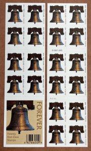 4126a LIBERTY BELL Booklet Pane of 20 US Forever Stamps MNH 2007 P11111