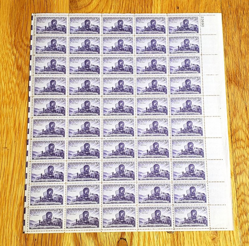 Sheet (50) Scott # 950 Utah Centennial MNH